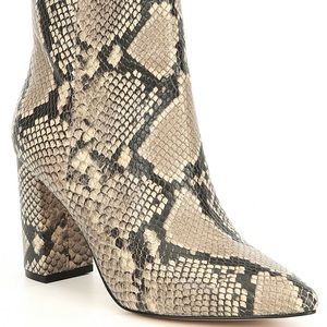 Faux Snake Skin Boots